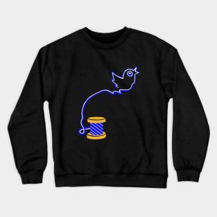 The Unraveling of the Blue Bird App Crewneck Sweatshirt